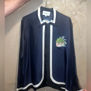 Casablanca men’s silk button shirt